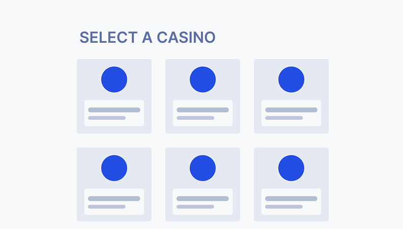 Step 1: Choose a licensed online casino and create an account.